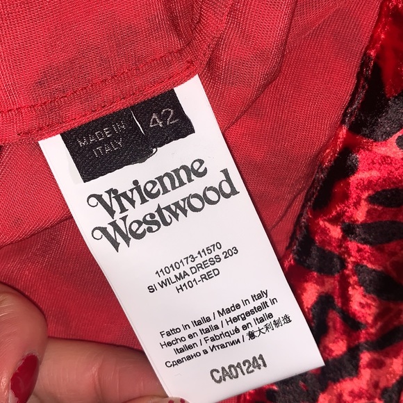 VIVIENNE WESTWOOD Wilma Velvet Midi Dress - Picture 13 of 14